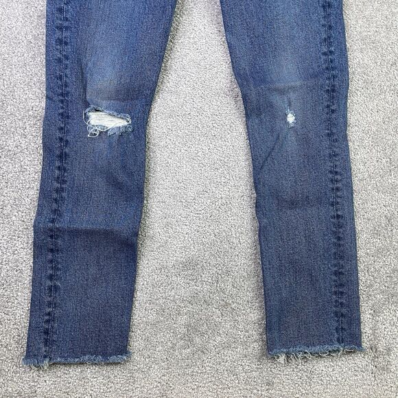 GRLFRND Karolina Jeans Women’s 24 Blue Skinny Mid-Rise Medium Wash Button Fly - Picture 4 of 16